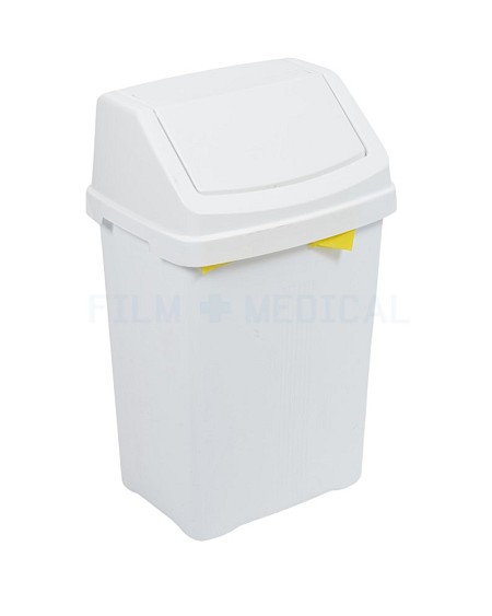 50L Swing Bin White